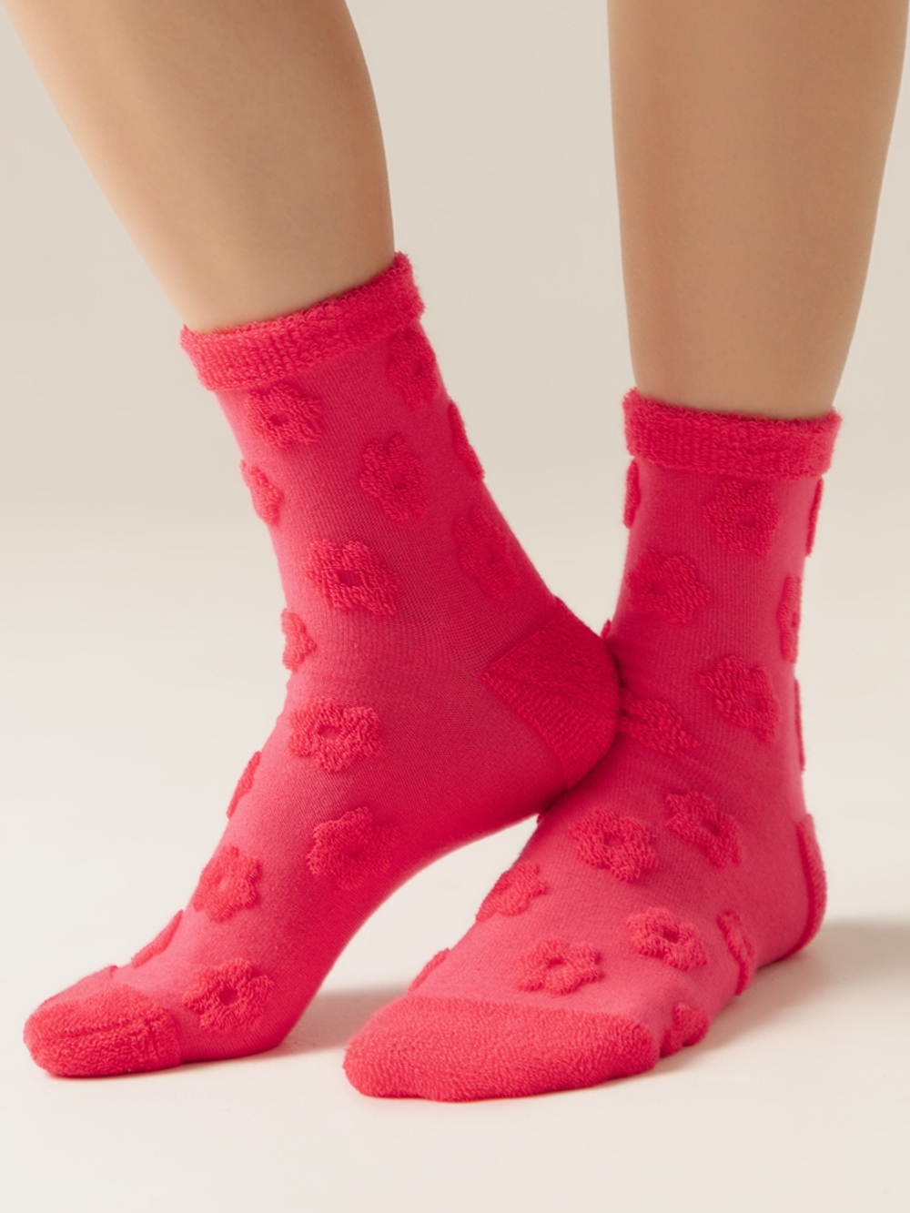 CONTE COMFORT Махровые носки из хлопка с объемными рисунками