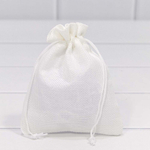 Мешочек 12х15см Лен искусственный (Белый)