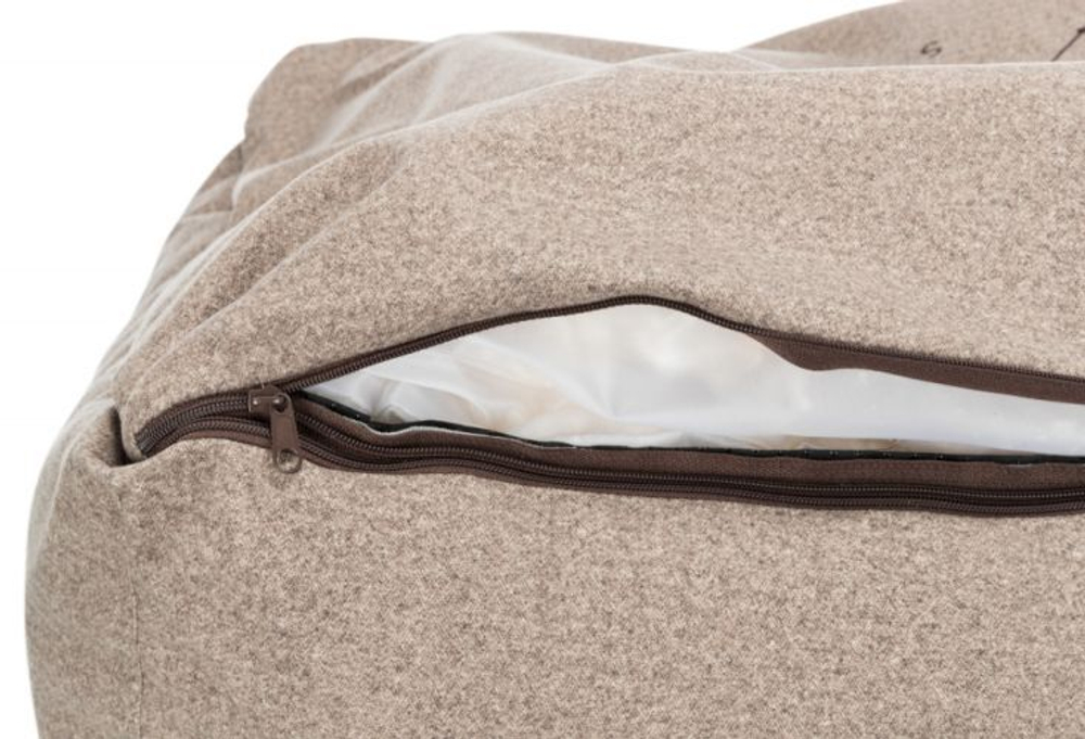 Лежак с бортиком BE NORDIC Fohr Soft, 120 х 95 см, песочный