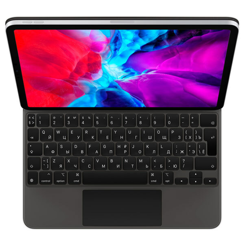 Apple Magic Keyboard с трекпадом для iPad Pro 12.9" (3-го, 4-го, 5-го и 6-го поколений) русская раскладка (черный) (MJQK3)