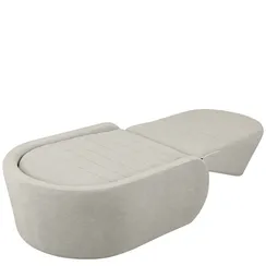 Раскладное лаунж-кресло Foldix бежевое