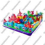 Коммерческий надувной батут "Невероятные приключения" 24*9*9 м