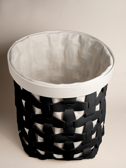 Корзина с чехлом Черная большая