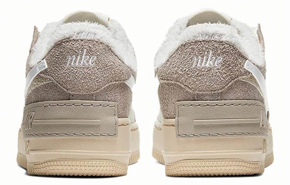 Кроссовки Nike Air Force 1 Low Fur-Lined Shadow (Женская размерная сетка)