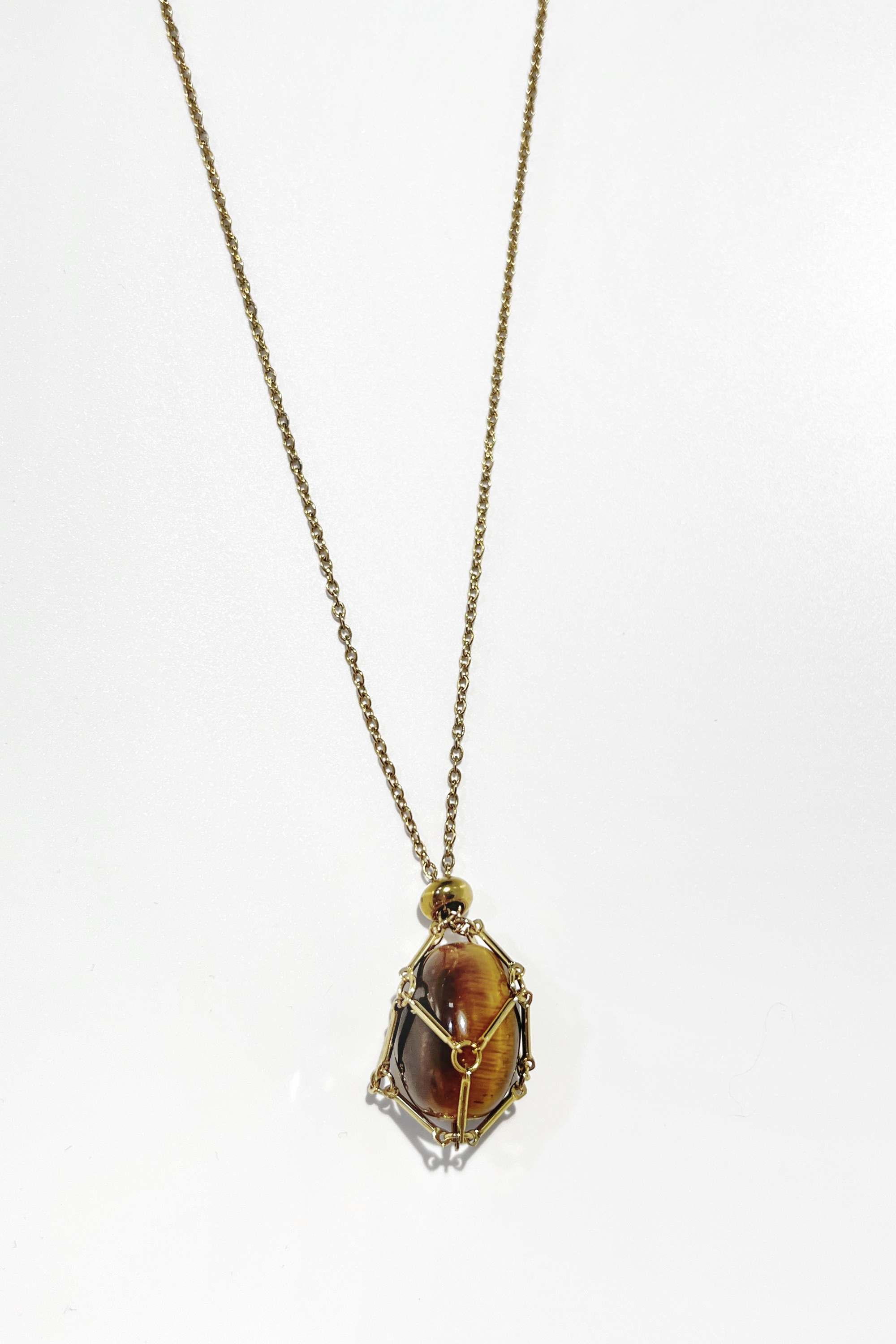 Авоська-подвеска для кристаллов золотистая S