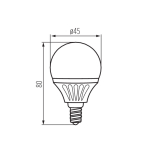 Светодиодная лампа е14 KANLUX BILO 3W T SMD E14 WW