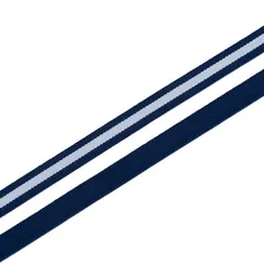 Резинка бретелечная синяя/белая 10 мм