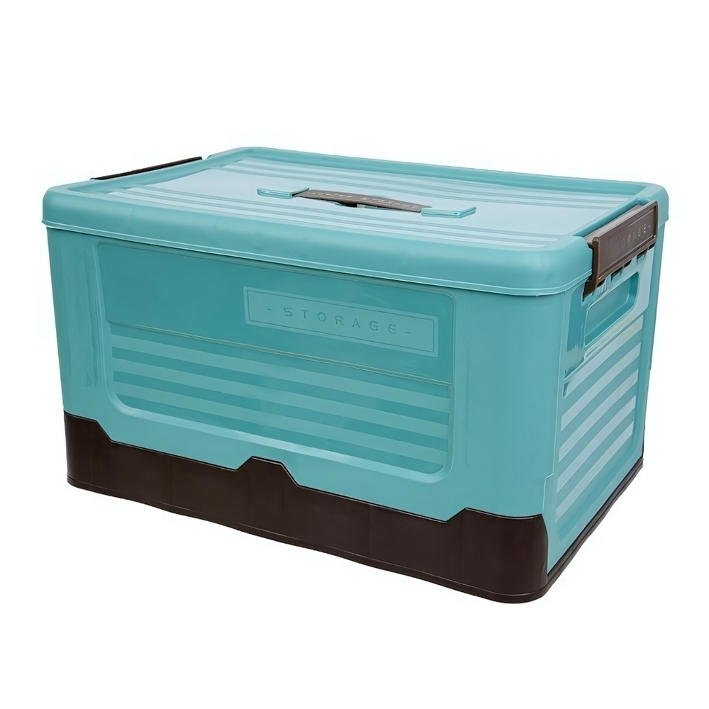 Короб пластиковый складной "Пазл", Д400 Ш280 В230, голубой Fancy-hh97-M