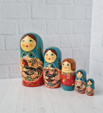 Матрешка "С курочкой" традиция 5 мест