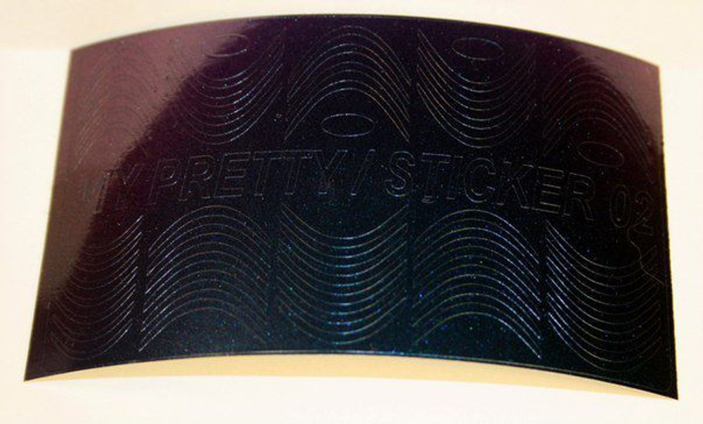 Наклейка металлизированная # 2 (хамелеон)