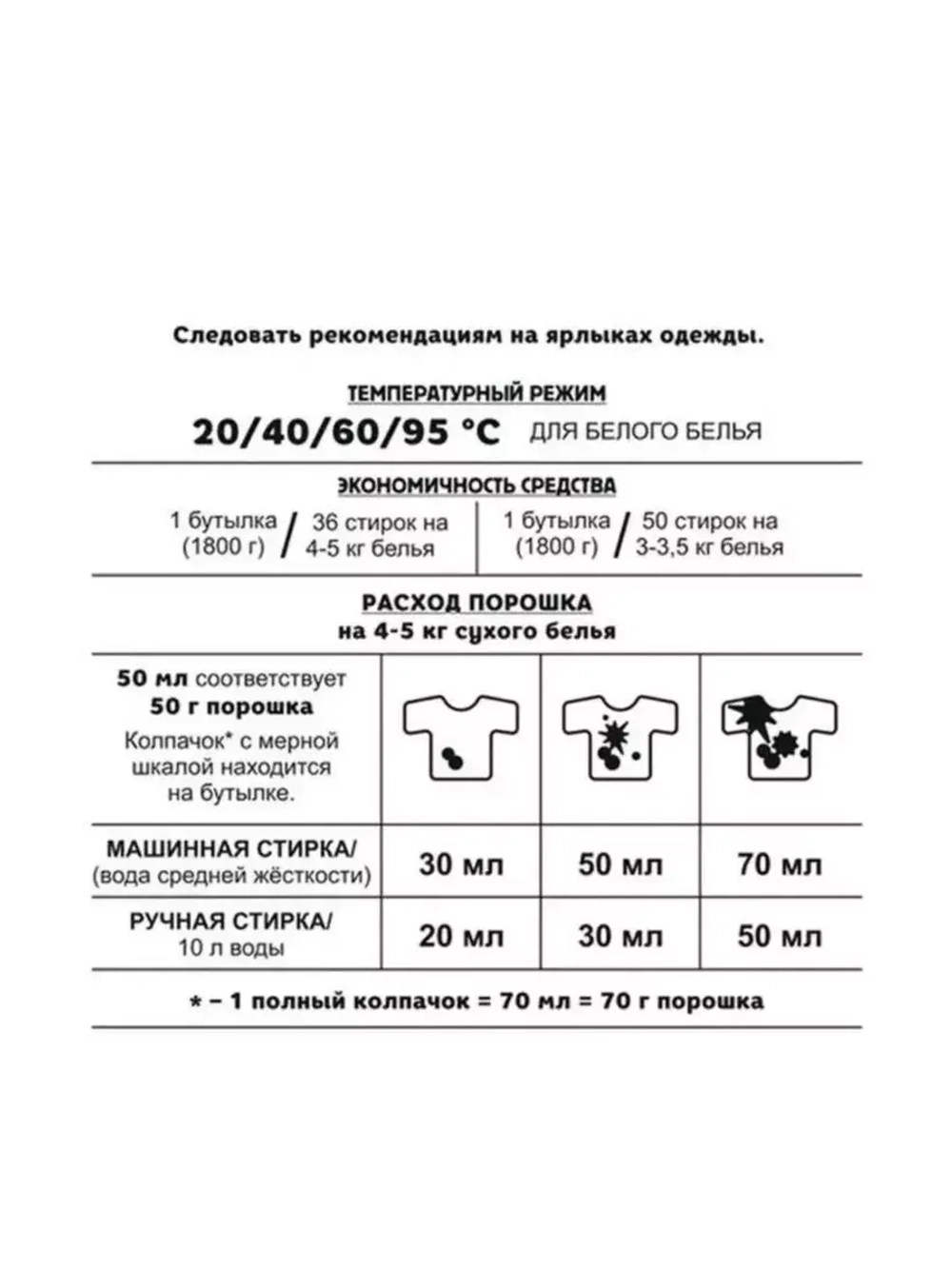 Стиральный порошок Stiraide, 1,8кг для белого белья