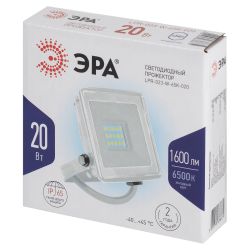 Прожектор светодиодный уличный ЭРА LPR-023-W-65K-020 20Вт 6500K 1600Лм IP65 белый