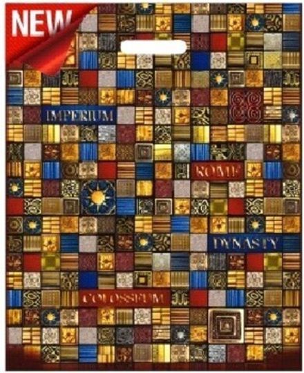 Пакеты с вырубной ручкой "Колизей" 40х50+6см 80мкм (50/500шт)