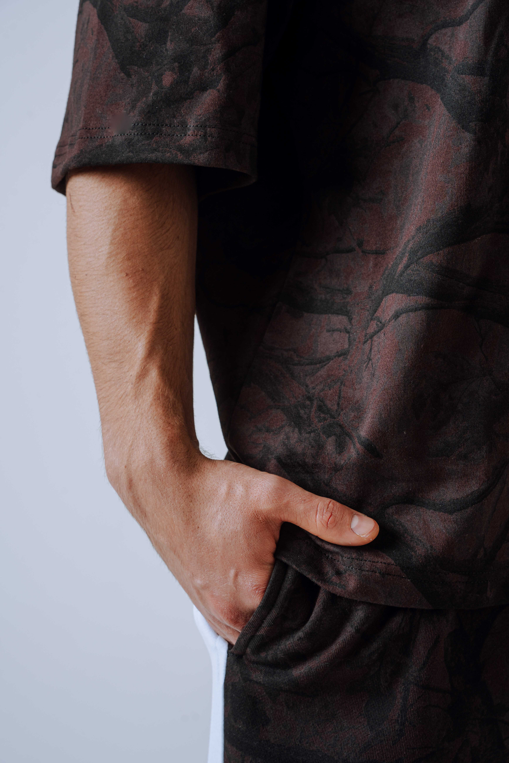 ФУТБОЛКА Oversized Tee POWER 898 ТЕМНО-КОРИЧНЕВЫЙ КАМУФЛЯЖ