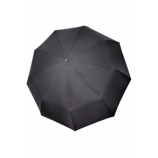 Мужской зонт Три Слона Черный - Однотонный Полный автомат 709
