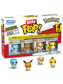 Фигурка Funko Bitty POP! Pokemon Squirtle+Eevee+Growlithe+Psyduck 4PK 81135