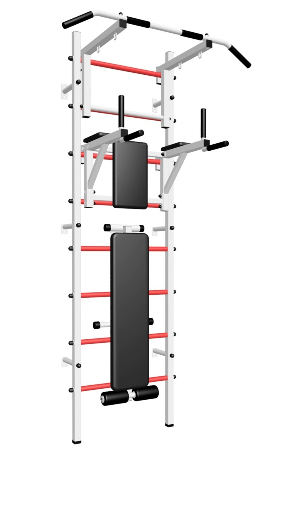 Шведская стенка Sv Sport усиленная 605 (Турник стандарт/Брусья/Скамья)