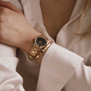 Наручные часы с браслетом Daniel Wellington (часы DW00100210 + браслет DW00400003)