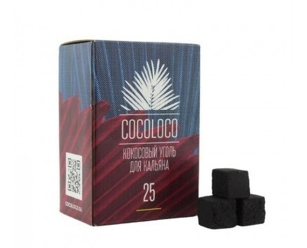 Уголь Cocoloco 1кг 25мм 72шт