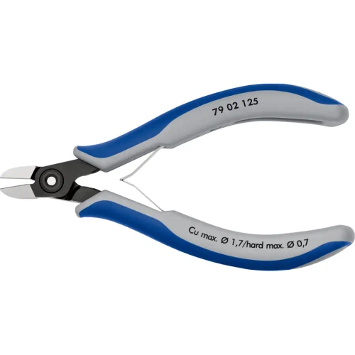 Прецизионные кусачки боковые для электроники чернёные 125 мм Knipex 79 02 125 SB