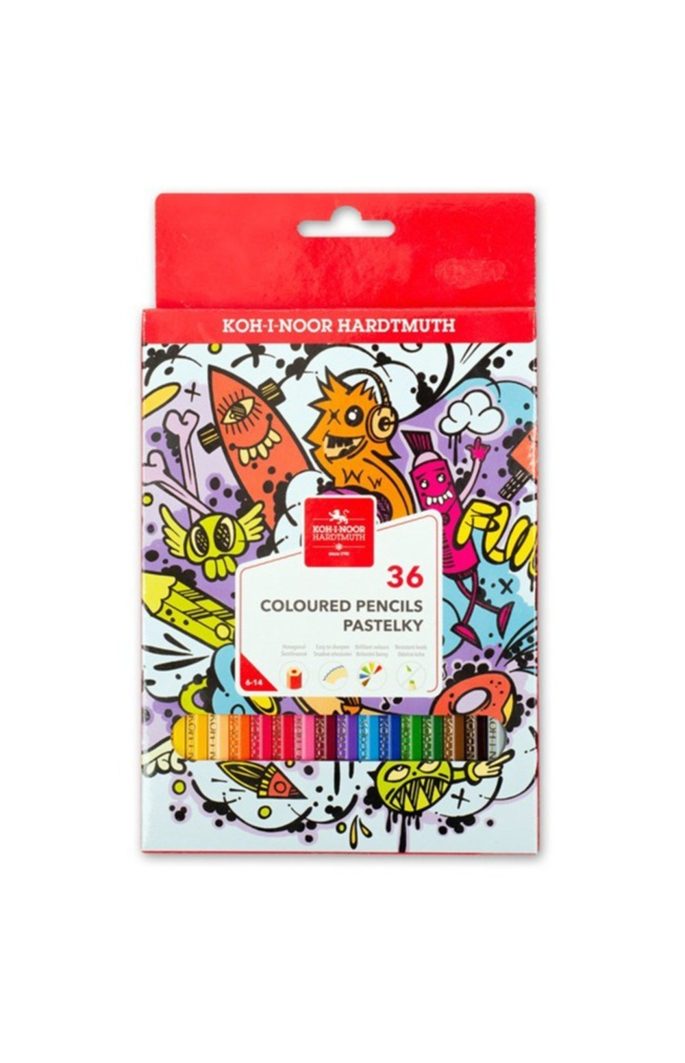 Карандаши цвет. 36шт. Kooh-i-Noor Teenage +точилка 3552 3555036042KSRU