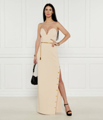 Платье с ремешком Elisabetta Franchi - бежевый(AB62946E2)