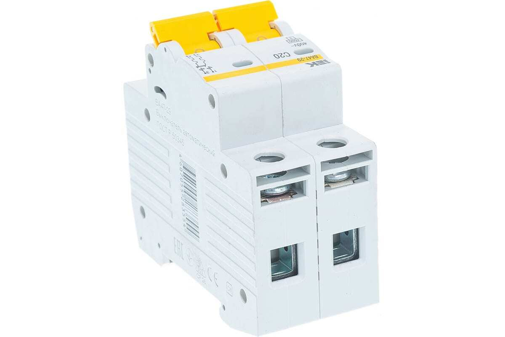 Автоматический выключатель ВА47-29 2Р 20А 4,5кА С IEK