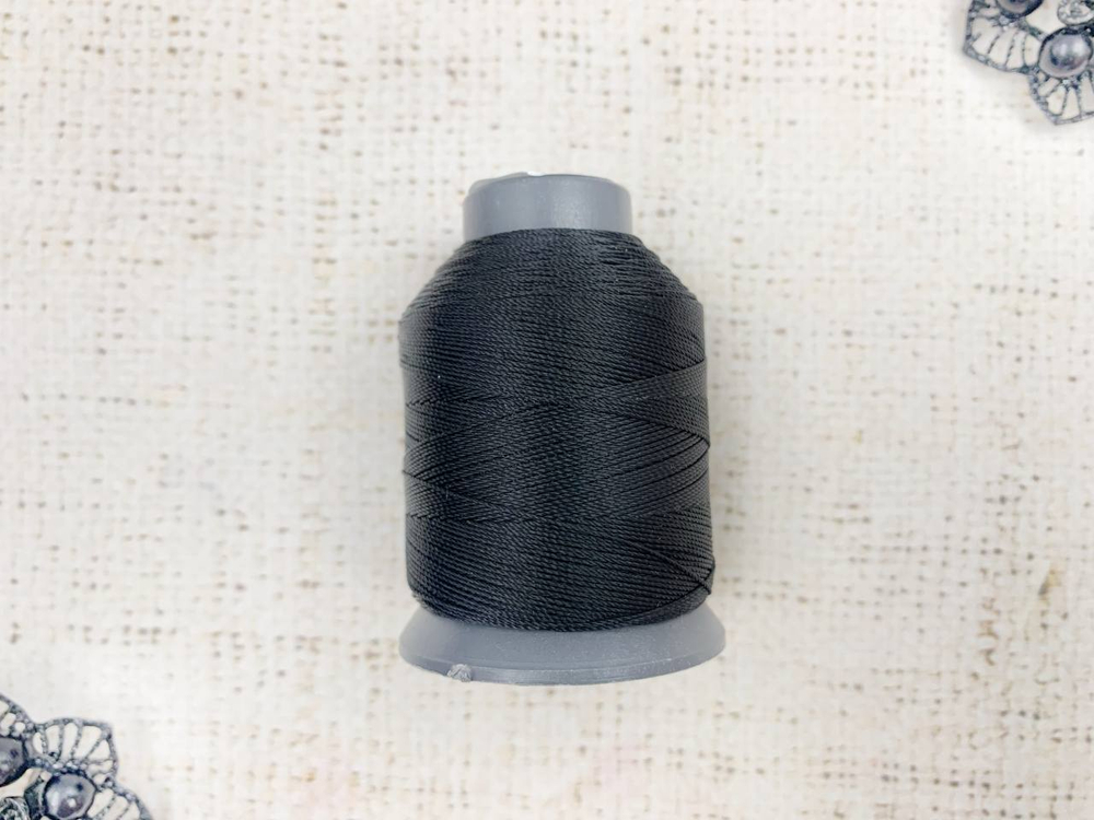 Нитки капроновые 9к 250м, чёрный