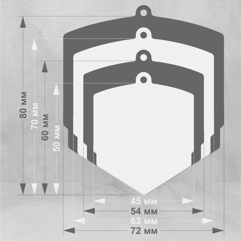 Акриловая медаль КУДО 1751-050