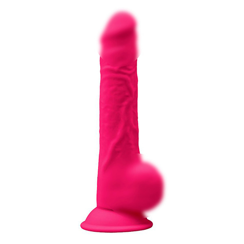 Розовый фаллоимитатор 17,5см на присоске с мошенкой SilexD Premium Silicone Dildo 7" Model 3