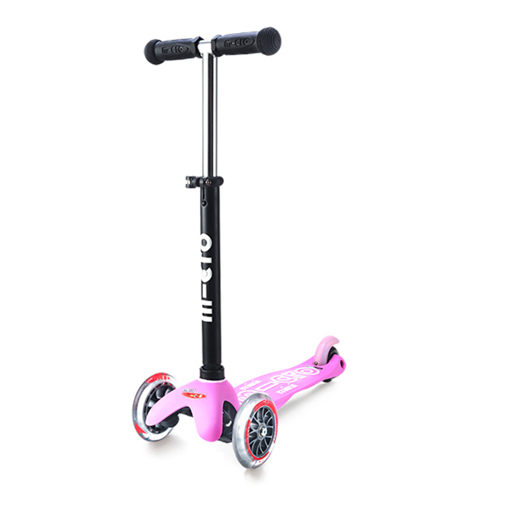 Самокат Mini2Go Deluxe Розовый + игрушка подушка Краб