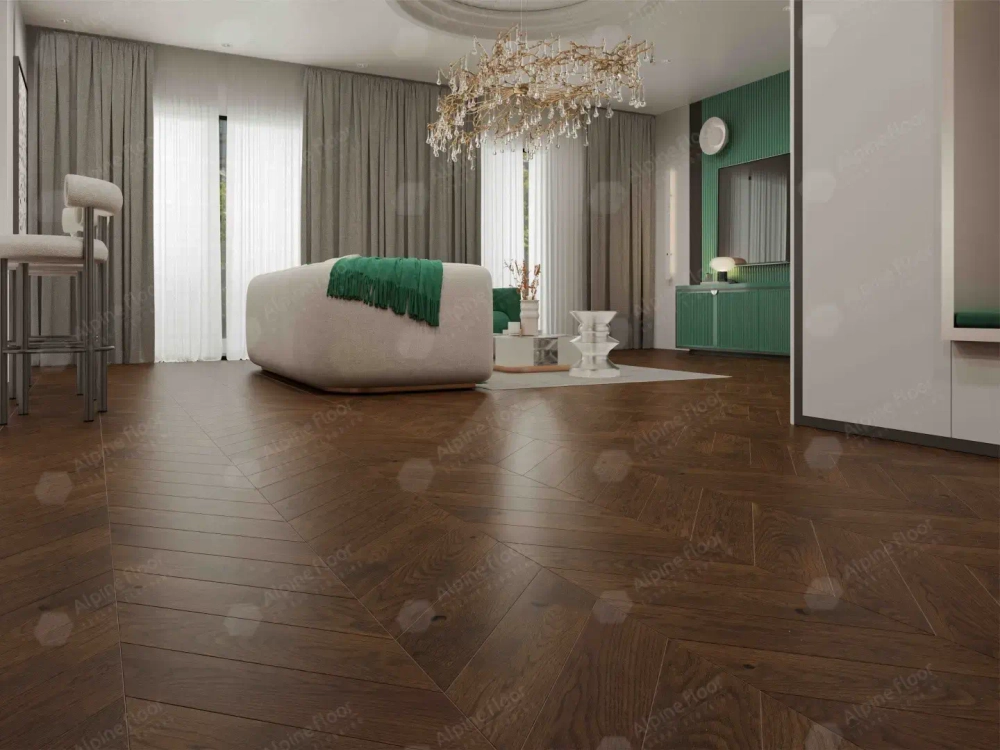 ИНЖЕНЕРНАЯ ДОСКА Alpine Floor CHATEAU Дуб Тобакко-сhat EW203-08