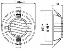 Встраиваемый светильник Fiberli CDEW 12130706