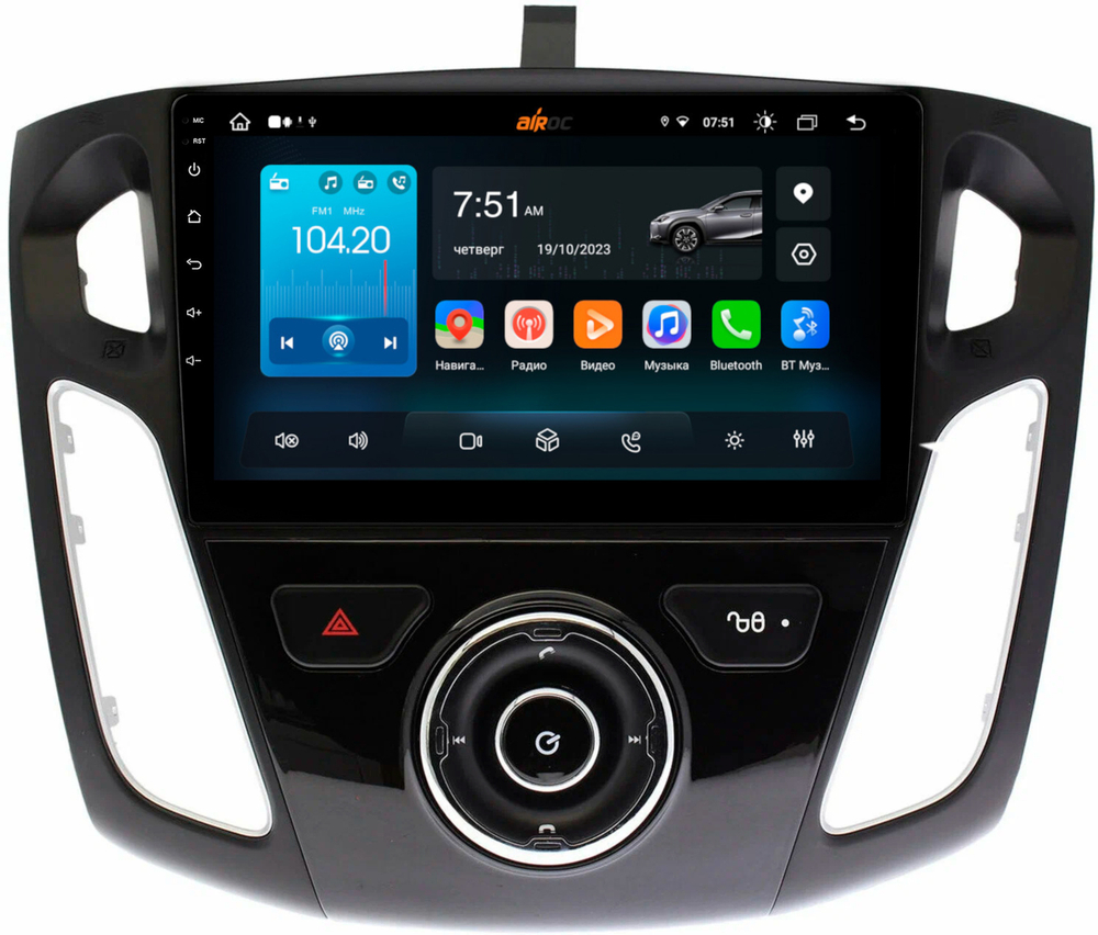 Магнитола для Ford Focus 3 2011-2019 (поддержка автопарковки) - Roximo RX-1701 Android 13, ТОП процессор, 8/128, 4G SIM-слот