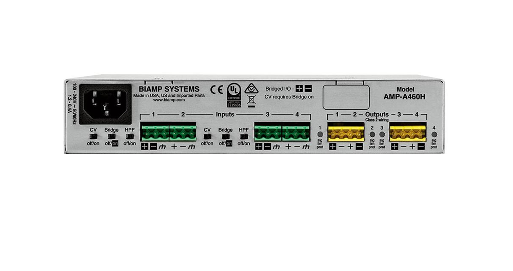 Усилитель  BIAMP TesiraAMP-A460H