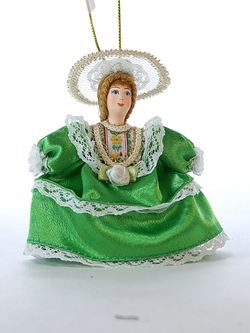 Кукла-подвеска Барышня в шляпке