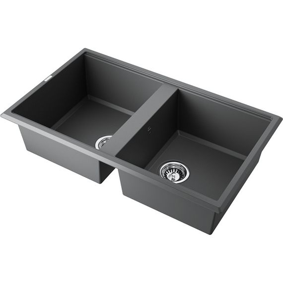 Мойка Omoikiri Tedori 86-2-GR Tetogranit/Leningrad grey