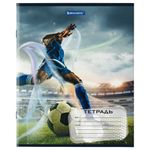 Тетрадь 12 л. BRAUBERG, клетка, обложка картон, "ФУТБОЛ", 106467, 5шт