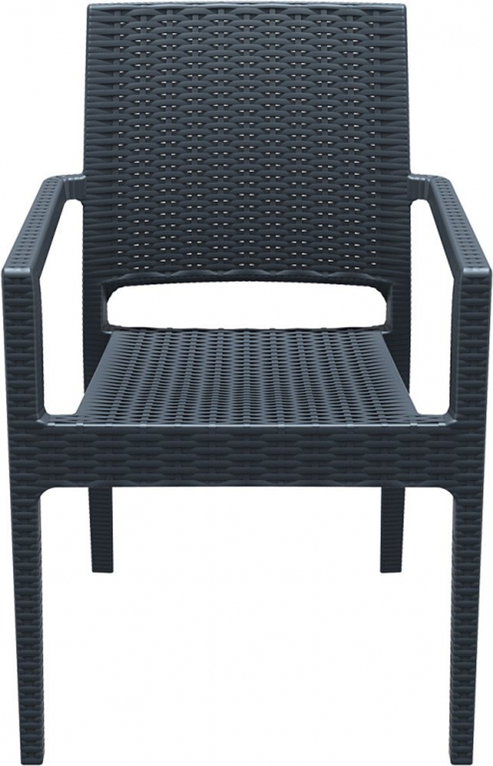 Комплект пластиковой мебели Siesta Contract Miami Ibiza, антрацит