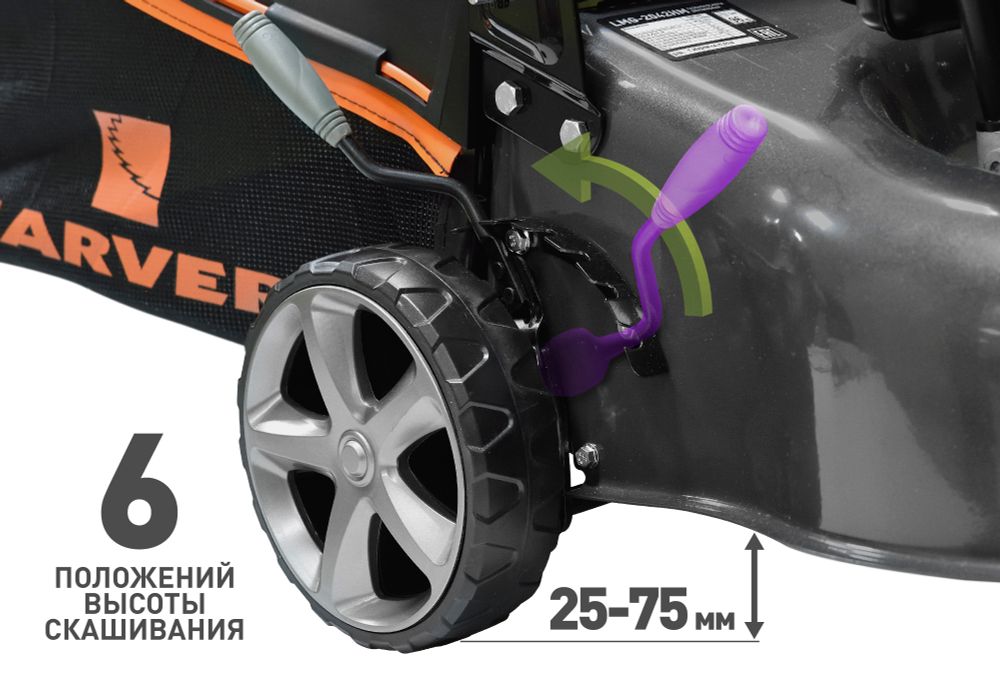 Газонокосилка бензиновая CARVER LMG-2042HM