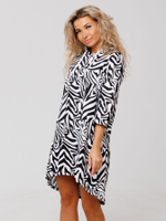 Туника коричневая с капюшоном и принтом женская с длинным рукавом большие размеры для пляжа хлопковая спортивная удлиненная нарядная летняя домашняя