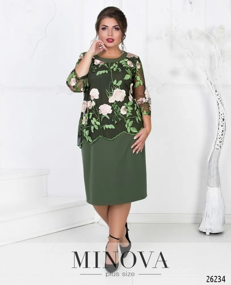 Платье 326-хаки Minova