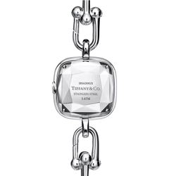 Часы - браслет из серебра 925 с бриллиантами, Tiffany 💠Hard Wear watch blue ||