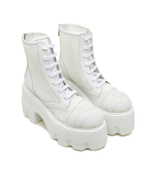 Кожаные ботильоны на платформе polacco Casadei - белый(2R449X0701C2351)