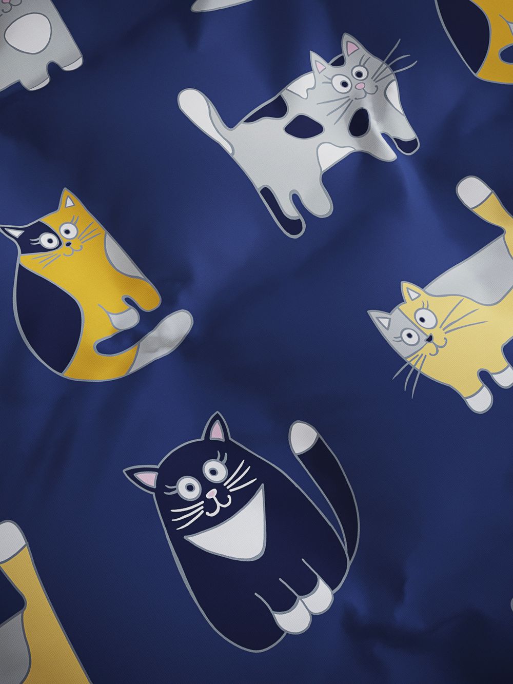 Пододеяльник бязь Сказка "Котятки" 1,5-спальный на молнии 145x215 см