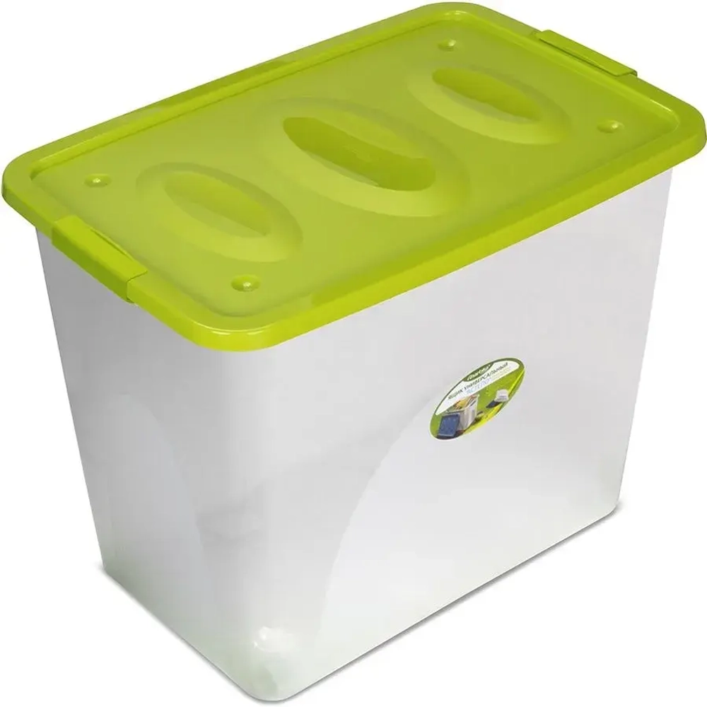 Ящик универсальный 'Астело' 600х480мм на колесиках оливковый (комплект 4 шт)