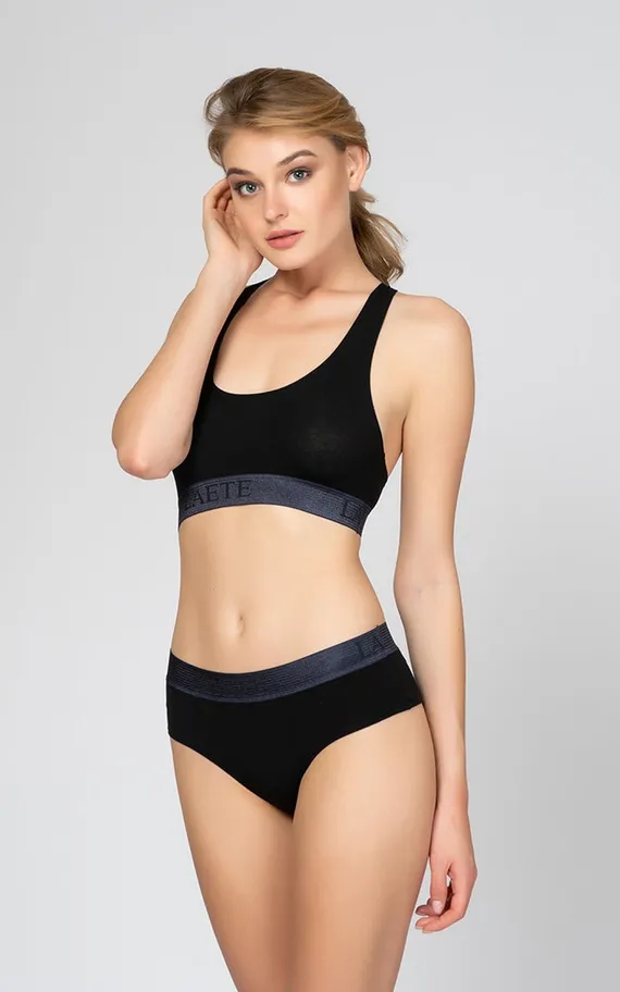 Трусы-стринги O-002 Черный