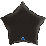 Фольгированная фигура, звезда, 18"/46СМ Сатин Fume Black