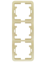 Рамка 3-я Makel Mimoza вертикальная кремовый 32033