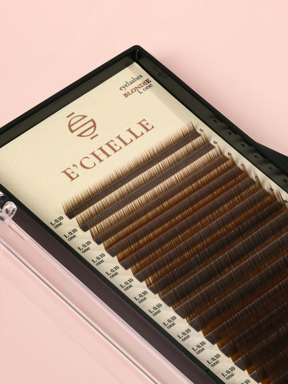 Ресницы коричневые Echelle Blondie (светло-коричневые) MIX - 16 линий